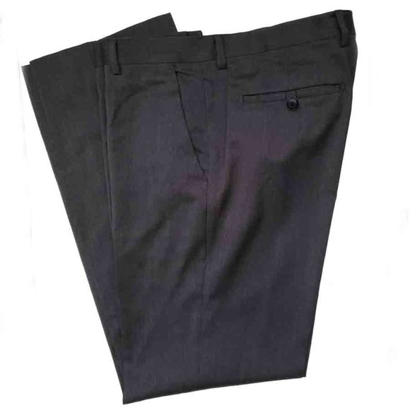 Banana Republic Dress Pants F LLI Cerruti Wool Gray Flat Front Size 34 X 32 - Picture 1 of 2